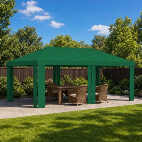 Teenpull – Pavillon Abdeckung 6 x 3 m Grün Polyester 190 gsm (1/5)