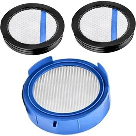 Drei waschbare HEPA-Ersatzfilter für Staubsauger der Electrolux EFP91835 900 Serie, bestehend aus einem Vorfilter und zwei Feinstaubfiltern.