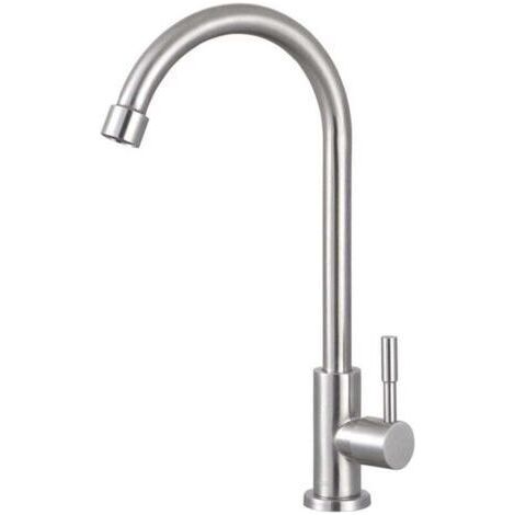 Robinet de cuisine froide simple en acier inoxydable lavabo évier de buanderie évier purificateur d'eau robinet (1/4)