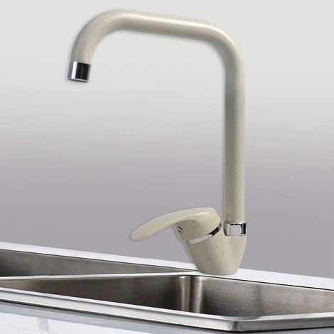 Cleafe - Miscelatore Canna Quadrato 52947 Doppio Foro Monocomando Rubinetteria - (1/2)