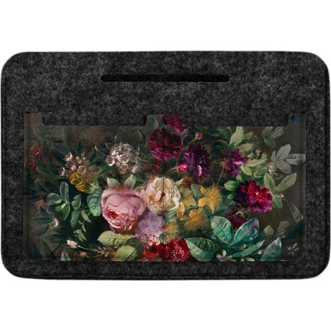 Filz-Taschenorganizer mit Bouquet-Muster, anthrazit – leicht, geräumig, mit Fächern, Bertoni (1/5)