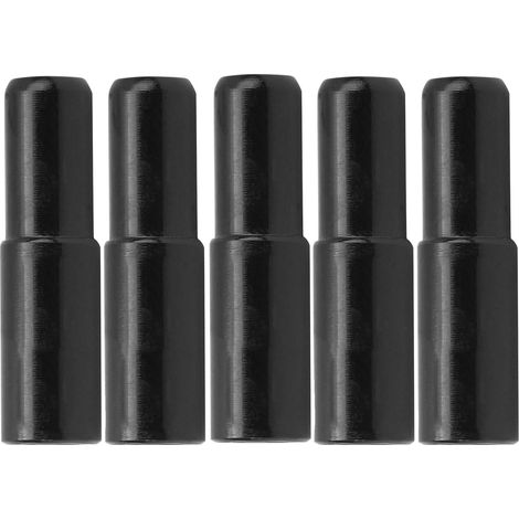 Convient pour les gaines de protection des câbles de freins de vélo, 5 mm, alliage d'aluminium, noir pour VTT. (1/5)