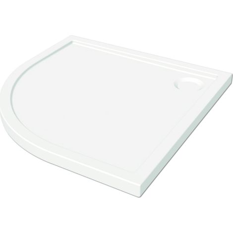Piatto doccia 90 x 90 h 5 cm acrilico oceano semicircolare (1/3)
