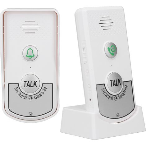 Sonnette sans fil étanche avec voyant lumineux, interphone 2 voies 1V1 pour porte, kit électronique (1/5)