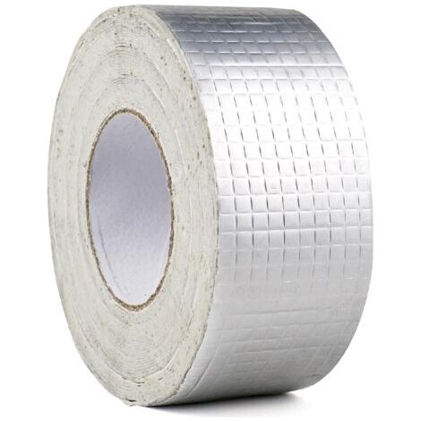 PA Butylband, wasserdichtes Klebeband, Aluminiumband, 5 cm (B) x 5 m (L) x 1,0 mm (H), Abdichtung in Toiletten, Rohren, Dachrissen, Wohnmobilen, Sonnenschirmen, Fenstern, Booten, Böden (1/5)