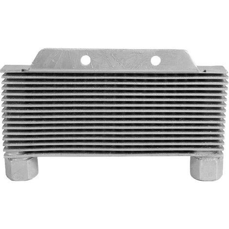 Radiateur de refroidissement d'huile moteur en alliage d'aluminium argenté, 15 rangées, pièces universelles de moto (1/5)