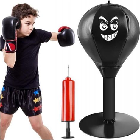 Sac De Frappe - Mini Sac De Frappe De Bureau Avec Ventouse Et Pompe À Air - Pour Bureau Maison École - 1 Pièce (1/5)