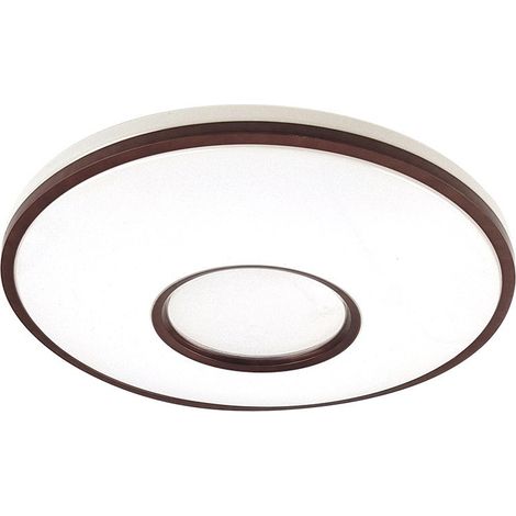 Plafon Perote 36w 3000-4000-6500k Blanco/Marron 3528lm 7,5x39x39cm C/remoto Y Reg.intensidad
