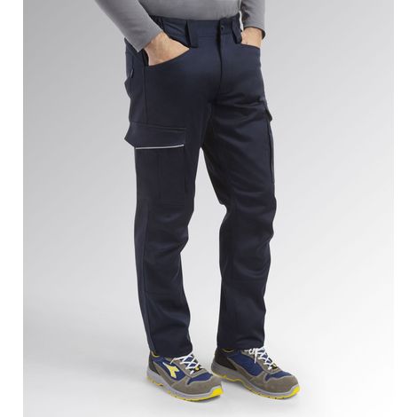 Pantalones de trabajo Diadora Utility Staff Stretch Cargo - M - Azul (1/5)