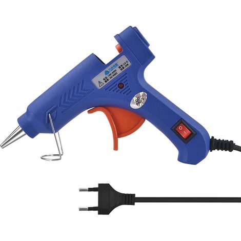 Mini pistolet à chaleur 20W avec connecteur rond pour la fonte de colle de 7 à 7,5 mm, outils de chaleur pour réparation DIY de bijoux et de résine (1/4)