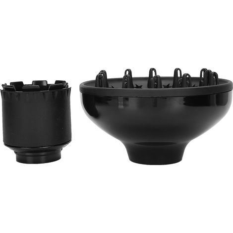 Sèche-cheveux professionnel diffuseur universel bouclés ondulés accessoire noir (1/5)