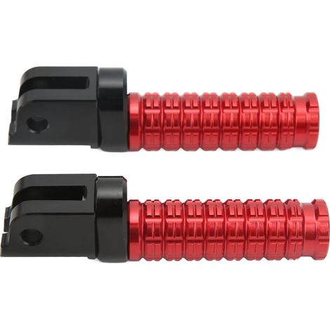 Paire de repose-pieds avant gauche/droit pour moto Benelli Leoncino 500 800, supports de pédales de conducteur rouges. (1/5)