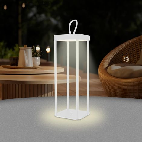 BEPER P207ILI101 Lampada da Tavolo LED Senza Fili, Luce LED Calda, Intensità Regolabile, Lampada da Esterno e Interno Ricaricabile, IP44, USB Type-C Inclusa, Autonomia 12 Ore (1/5)