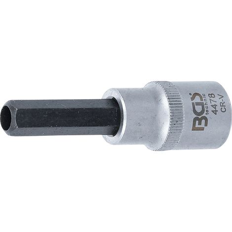 BGS Injektor-Einsatz Antrieb Innenvierkant 12,5 mm (1/2") Abtrieb Innensechskant 10 mm - 4478 (1/2)