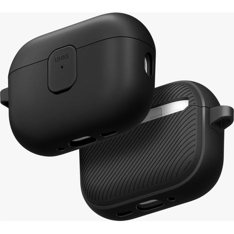 Funda UNIQ Clyde para AirPods Pro de 3.ª generación, color negro y gris. (1/5)