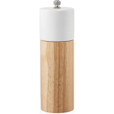 Moulin à Poivre et Sel en Bois 15 cm, Broyeur avec Mécanisme en Céramique, Outil de Cuisine pour Assaisonnement, Lot de 2, pour Herbes et Épices (1/4)