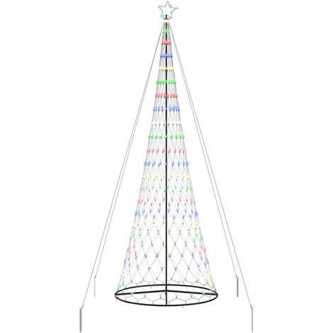 Arbre de Noël,Sapin de Noël LED Multicolore 138,5 x 138,5 x 399 cm Métal CFW56293 (1/5)