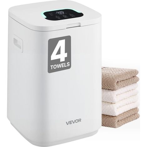 VEVOR Scaldasalviette Capienza 20 Litri con Schermo LED, Scaldacoperte per Bagno, 3 Livelli di Timer, Impostazione Temperatura, Blocco di Sicurezza, per SPA, Casa, Bianco (1/5)