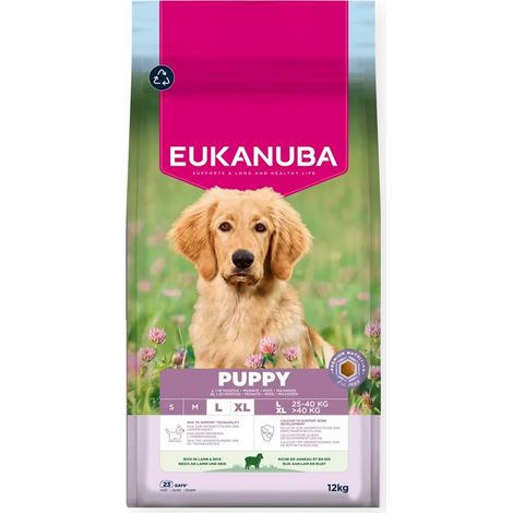 Chiots EUKANUBA Grand format, riche en agneau, 12 kg (1/3)