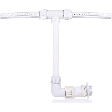 Fontaine à Cascade Réglable à 360° pour Piscines Hors Sol et Enterrées, Accessoires pour Piscines pour Le Rafraîchissement et la Détente