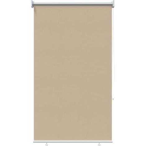 Store enrouleur avec protection UV, beige, 80 x 230 cm, polyester.