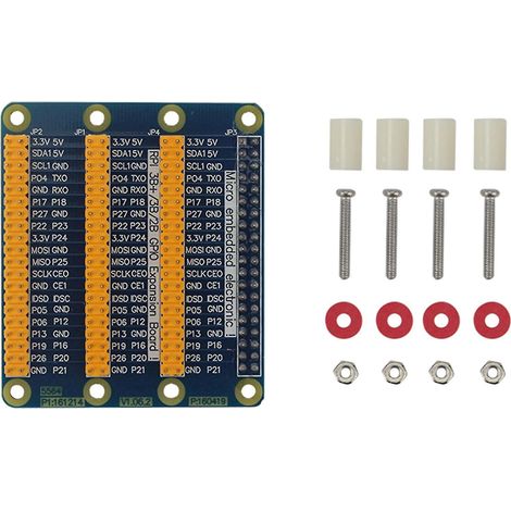 Carte d'extension GPIO pour Raspberry Pi 4B et Raspberry Pi 4B/3B/3B+ (1/4)