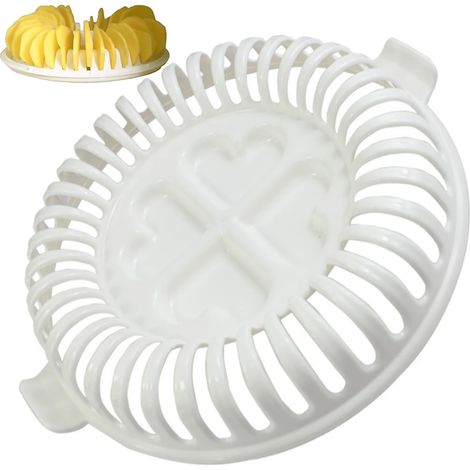 Horno de microondas, máquina para hacer crujientes patatas fritas, rebanador de patatas fritas de manzana, máquina para hacer aperitivos, bandeja para hornear de cocina, herramienta blanca (1/3)