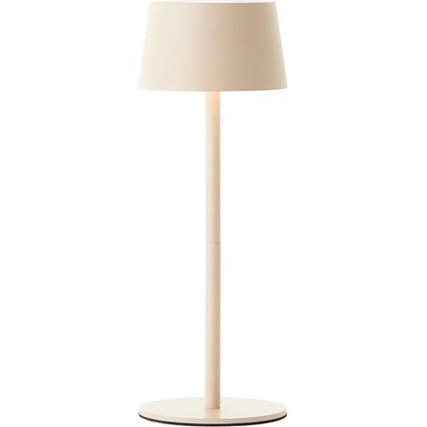 Brilliant Beige lampe de table dimmable avec port USB (1/5)