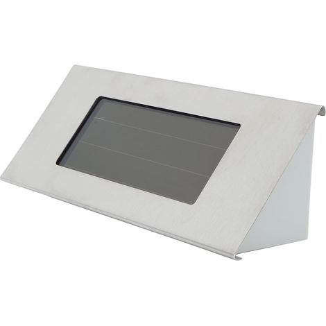 Panneau d'adresse solaire, lumière blanche uniforme, anti-éblouissement, étanche, chiffres de maison pour jardin, terrasse ou cour. (1/5)
