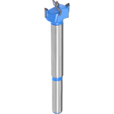 Forstner Forets 16 mm, ouvre-tarière en carbure de tungstène pour scie cloche à bois, perçage de trous de charnière pour le travail du bois (bleu, gris)