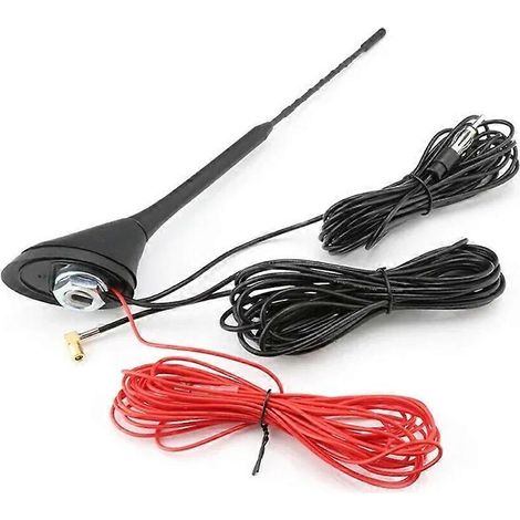 Antenne radio universelle de toit pour voiture, montage sur mât, active et amplifiée, radio DAB+ FM (1/5)