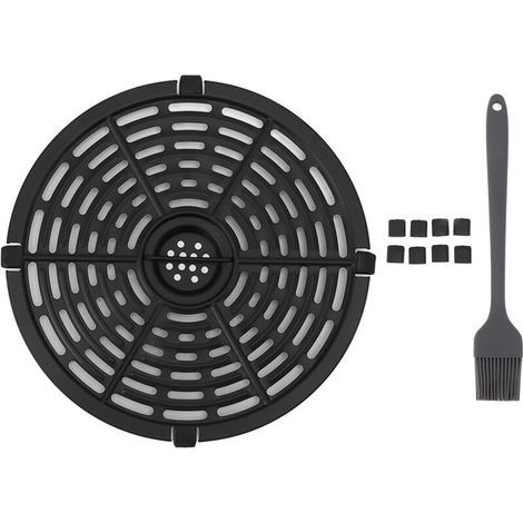 Ersatz-Fritteusenschale mit Silikon-Bürstenüberzug, runde Antihaftplatte für Küche und Gastronomie, 20 cm / 7,9 Zoll (1/5)