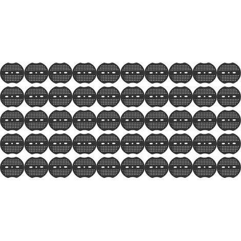 Seal of stakes of garden, pad in plastic for barrier against the bad weeds, for create a hold more solid, 50 pieces (1/5)