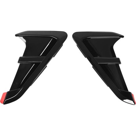1 paire de garnitures de bouches d'aération latérales pour voiture, noir brillant, surface brillante, remplacement pour X3 G01 2018+ (1/5)