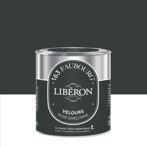 LIBERON Peinture noir garçonne multisupport 163 faubourg LIBÉRON velours 0.5 l