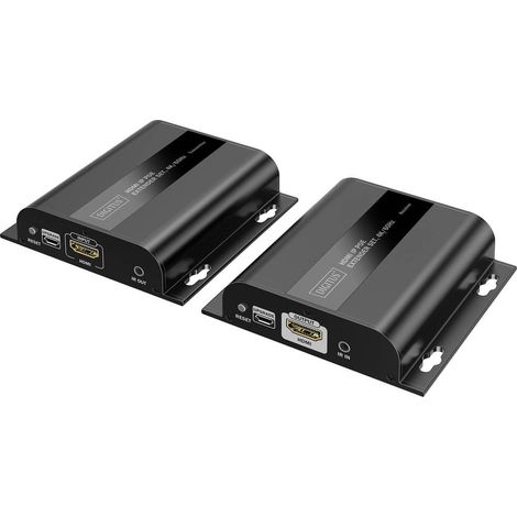 Digitus DS-55353 HDMI™, entrée HDMI®, USB, USB-A, USB 1.1, RJ45, Micro USB Set prolongateur HDMI câble réseau RJ45 200 m W857423 (1/4)