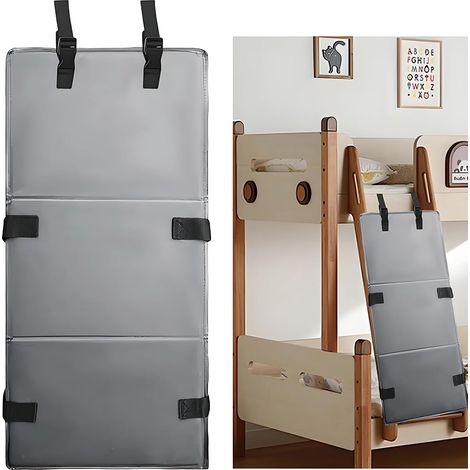 Empêche Enfants d'Escalader, Accessoire Couvercle Pour Echelle De Lit, Housse d'Échelle Pour Lit Superposé, Couvre-Marches De Protection d'Échelle, pour Escabeau, Échelle De Lit, Noir (B) (1/5)