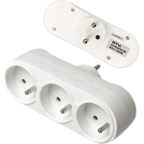 Divisor eléctrico triple 3x2P+Z (1/3)