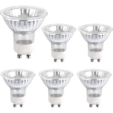 Pair - Ampoule Halogene GU10 35W 230V, 380lm Blanc Chaud 2700K, Dimmable Ampoule Spot Halogene, pour Lumire d\\'armoire, Lumires d\\'exposition, pack de 6 (1/5)