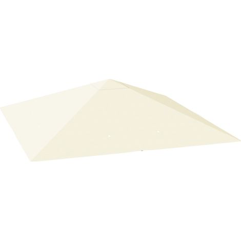 Ersatzdach für Pavillon 3x3 m aus Oxford-Polyester 600D, cremeweiß, MODENUIT (1/3)
