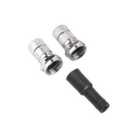 Kit de Branchement Satellite - HAMA - Single-LNB - 3 Pièces - Couleur Argent - Quantité 2
