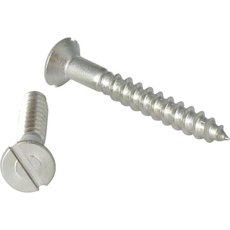 Vis bois Inox A2 Tête fraisée Fendue 6X50-1 pièce