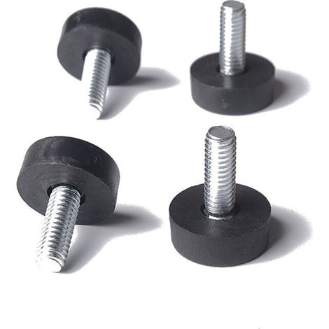 Lot de 20 Pieds de nivellement pour meubles 8 x 24 mm, protections pour pieds de table réglables avec tige filetée, 24 mm, pied de nivellement à visser pour meubles-- (1/2)