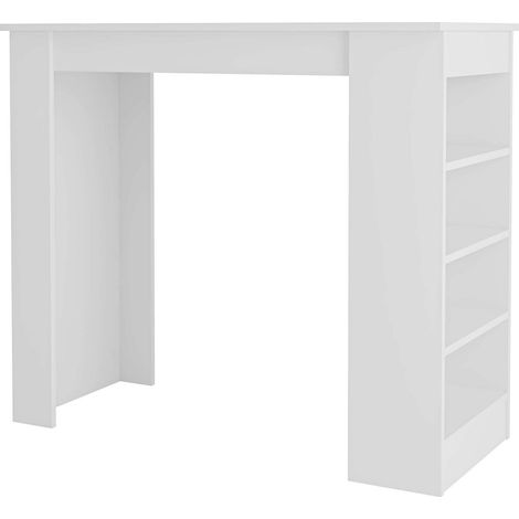 Tavolo bar in legno "Swallow" 117 x 54 x 101,8 cm - Bianco