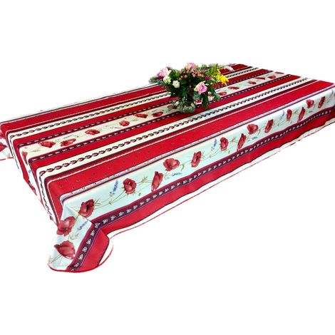 Nappe de Table Anti-Tâches Motif Castelanne 100% Polyester - 240x150cm (1/5)