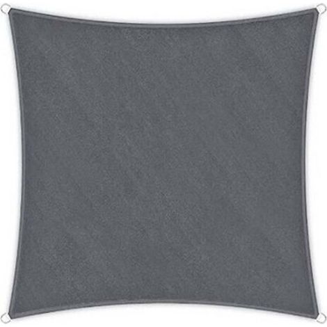 Toldo Vela Triangular/cuadrado/rectangular Impermeable 3-5m Protección Rayos UV - Vela de Sombra Exterior para Patio, Jardín, Terraza (Beig,blanco,gris) No incluye las cuerdas (1/5)