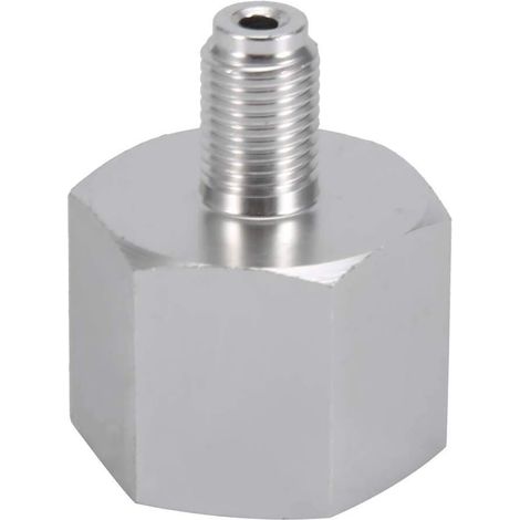 Adaptateur Co2 Beer keg, Adaptateur Co2 Mini Régulateur Homebrew Beer Corny Keg 3/8-24UNF à 6ACME-6G (1/5)