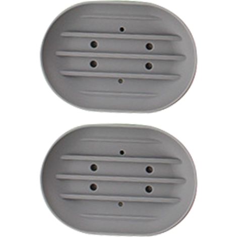 Porte-savon de salle de bain, support, plateau de protection - Égouttoir en caoutchouc silicone pour éponge de savon, lavabo de cuisine ou de salle de bain (1/5)