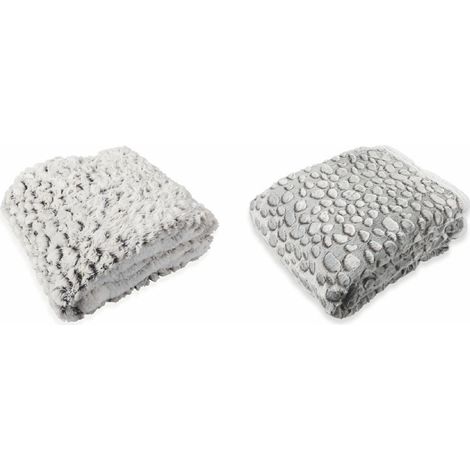 SASSI COPERTA IN POLIESTERE E SHERPA 200X150 CM (1/5)