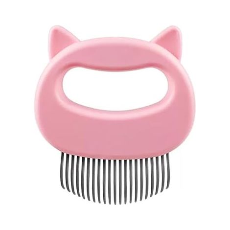 Brosse pour chat – peigne pour chat – peigne anti-puces/poux – outil d'épilation – nœuds – brosse anti-poils – pour animaux à poils longs et courts – jouets pour chats – brosse carde – sous-poil (1/5)